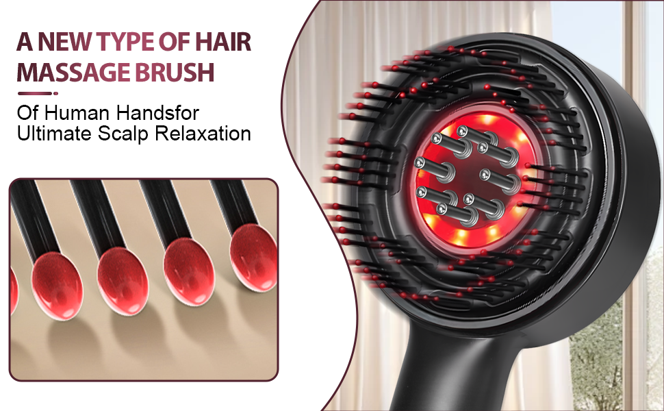 Electric Hair Oil Applicator & Electric Scalp Massager Brush, IPX7 Waterproof Hair Brushes