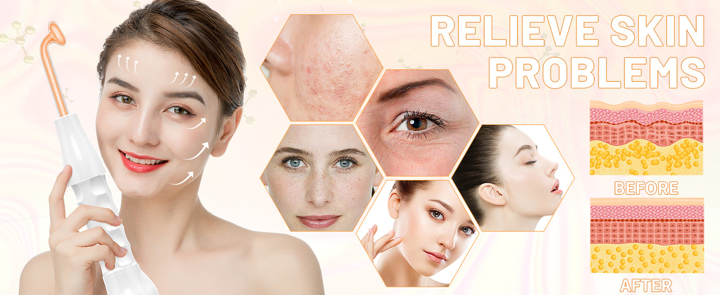 Azra High Frequncy Portable Handheld Facial Skin Care Wand Machine