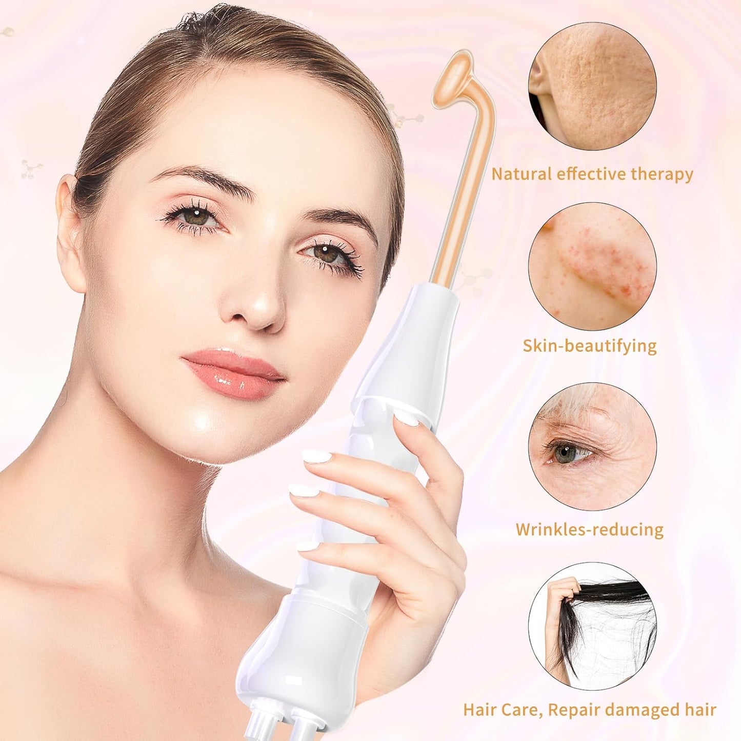 Azra High Frequncy Portable Handheld Facial Skin Care Wand Machine