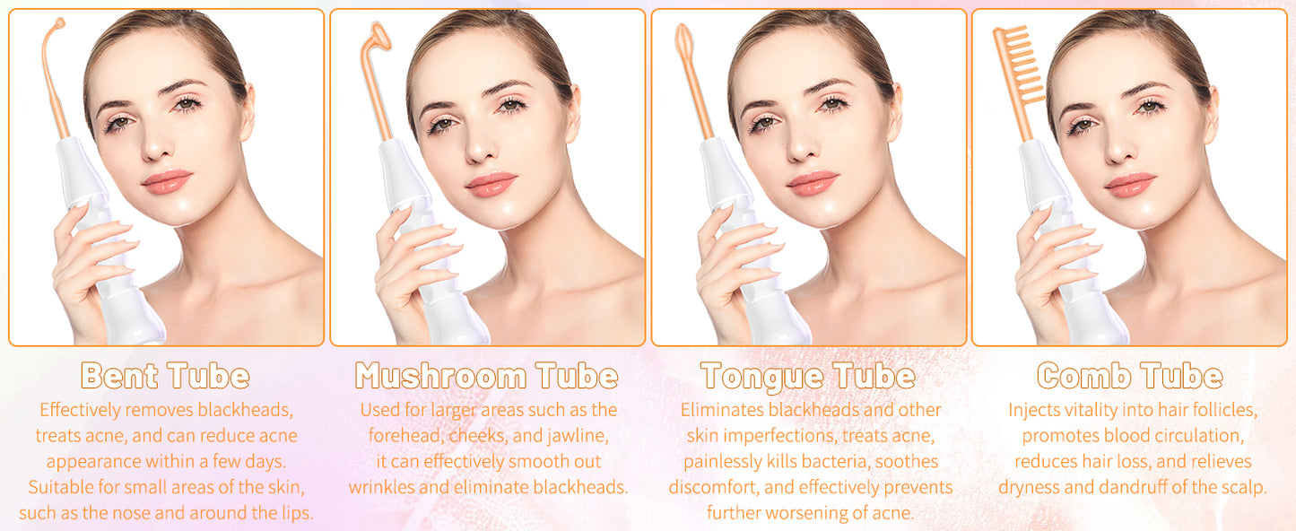 Azra High Frequncy Portable Handheld Facial Skin Care Wand Machine