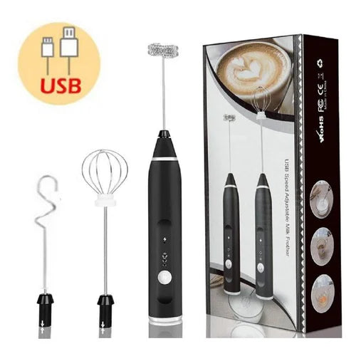 2 in 1 Rechargeable Electric Coffee & Egg Beater - Lassi Maker etc