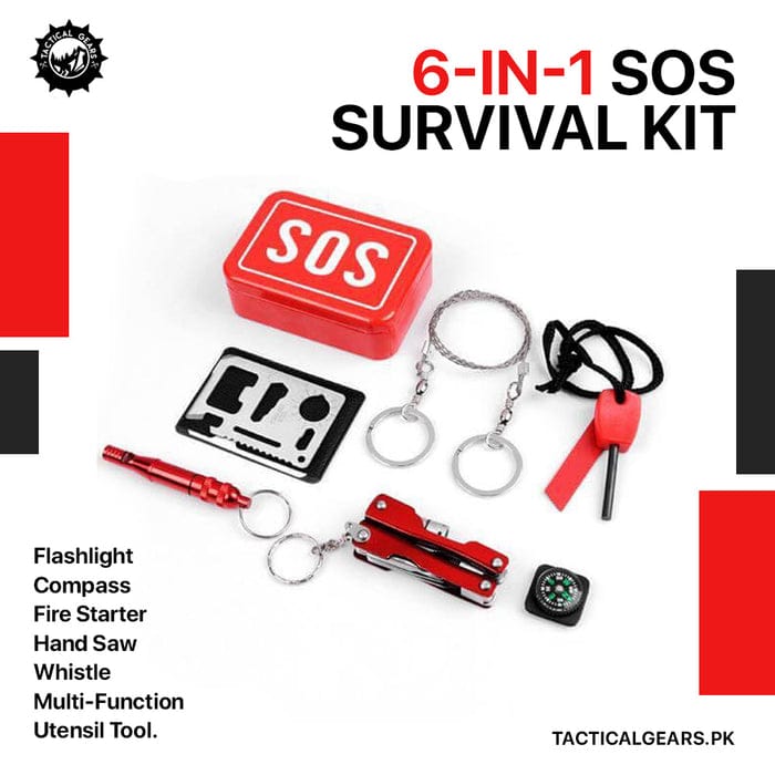 6 IN 1 SOS SURVIVAL KIT