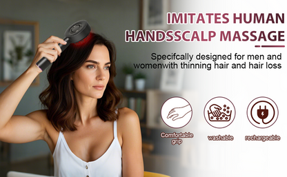 Electric Hair Oil Applicator & Electric Scalp Massager Brush, IPX7 Waterproof Hair Brushes