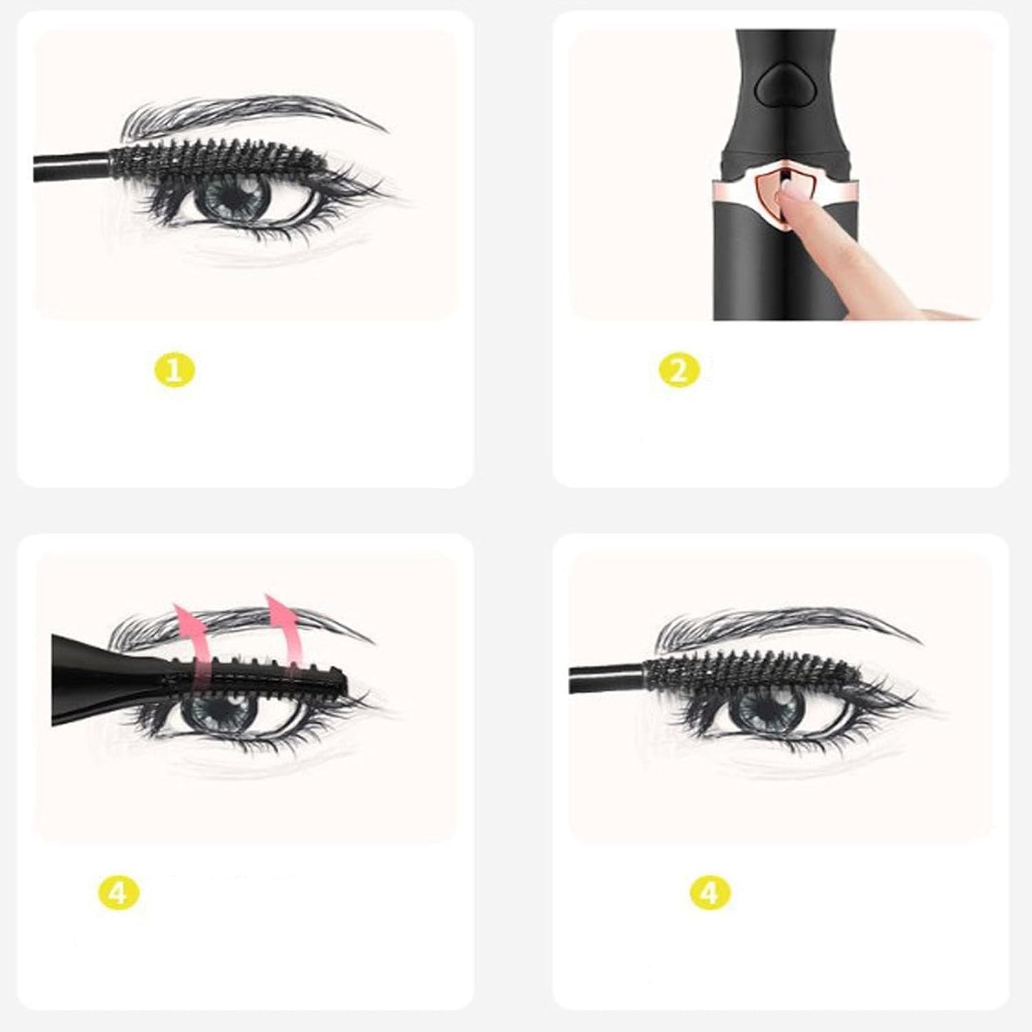 Azra Heated Electric Eyelash Curler – Rechargeable Lash Lifting Tool