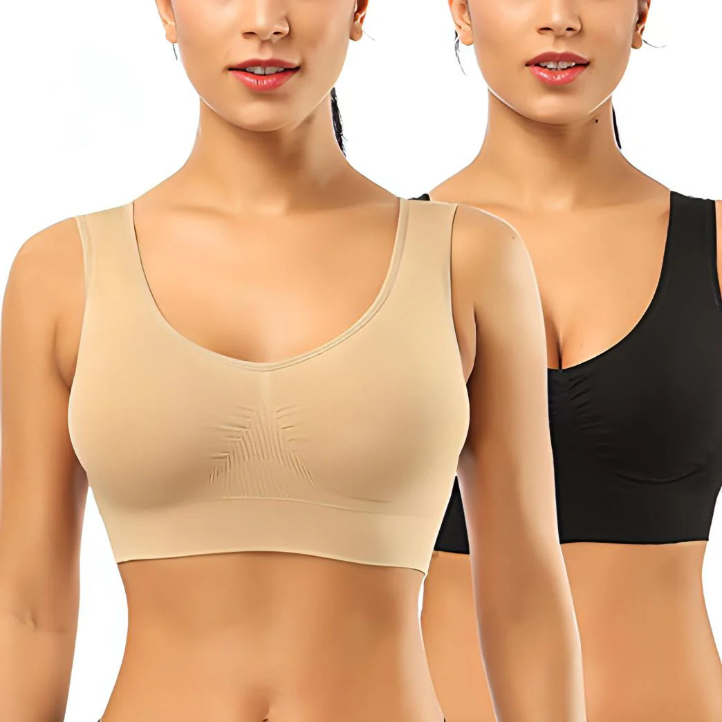 2 PCs Daily Usage Comfort Bra | Non Wired Comfortable Bra For Women.