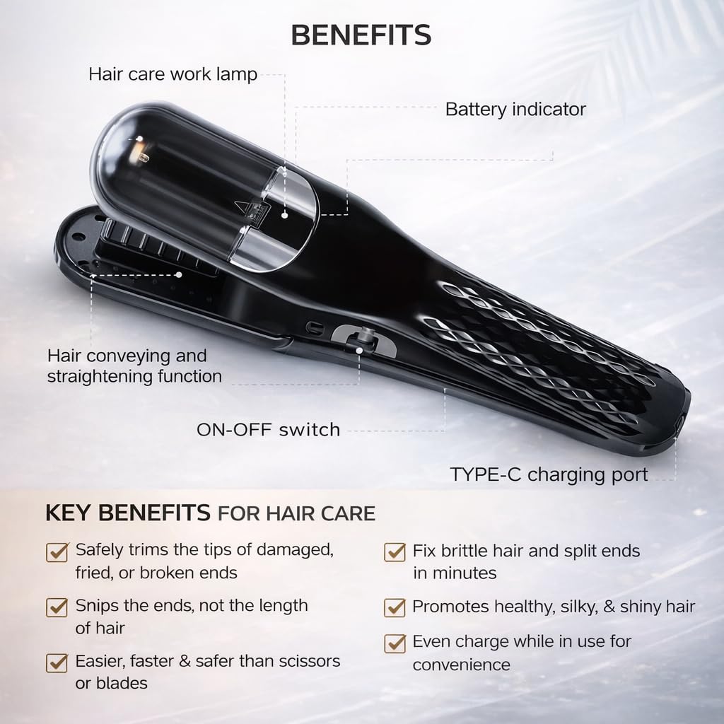 AZRA Split End Hair Trimmer | Rechargeable Split Ends Remover