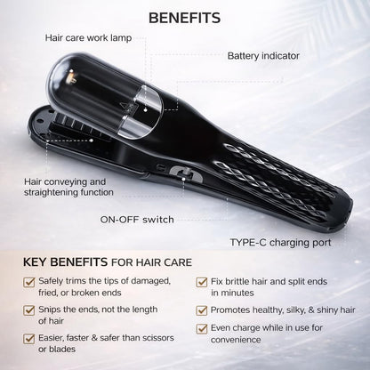 AZRA Split End Hair Trimmer | Rechargeable Split Ends Remover