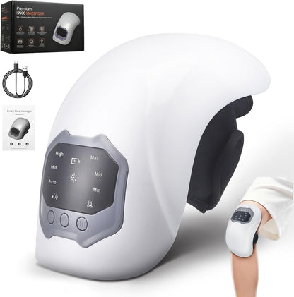 AZRA 3-in-1 Cordless Knee Massager with Heat, Vibration & Red Light