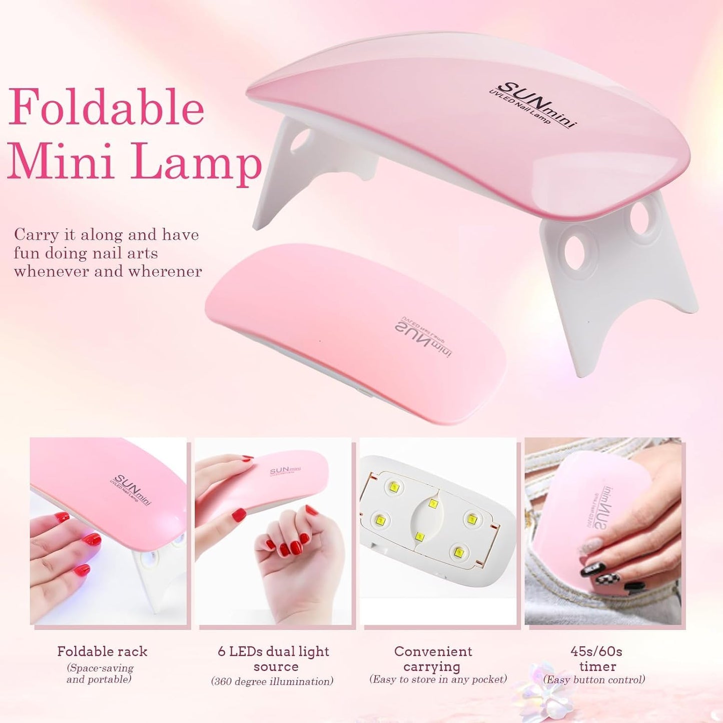 Portable UV LED Nail Lamp