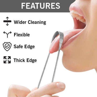 Tongue Scraper Made With High Quality Stainless Steel