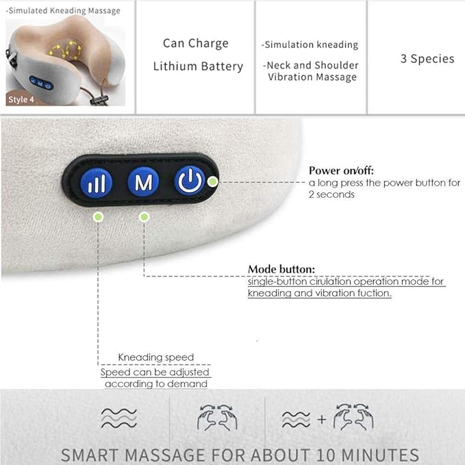 Neck Heating U-Shaped Massager | Azra.pk