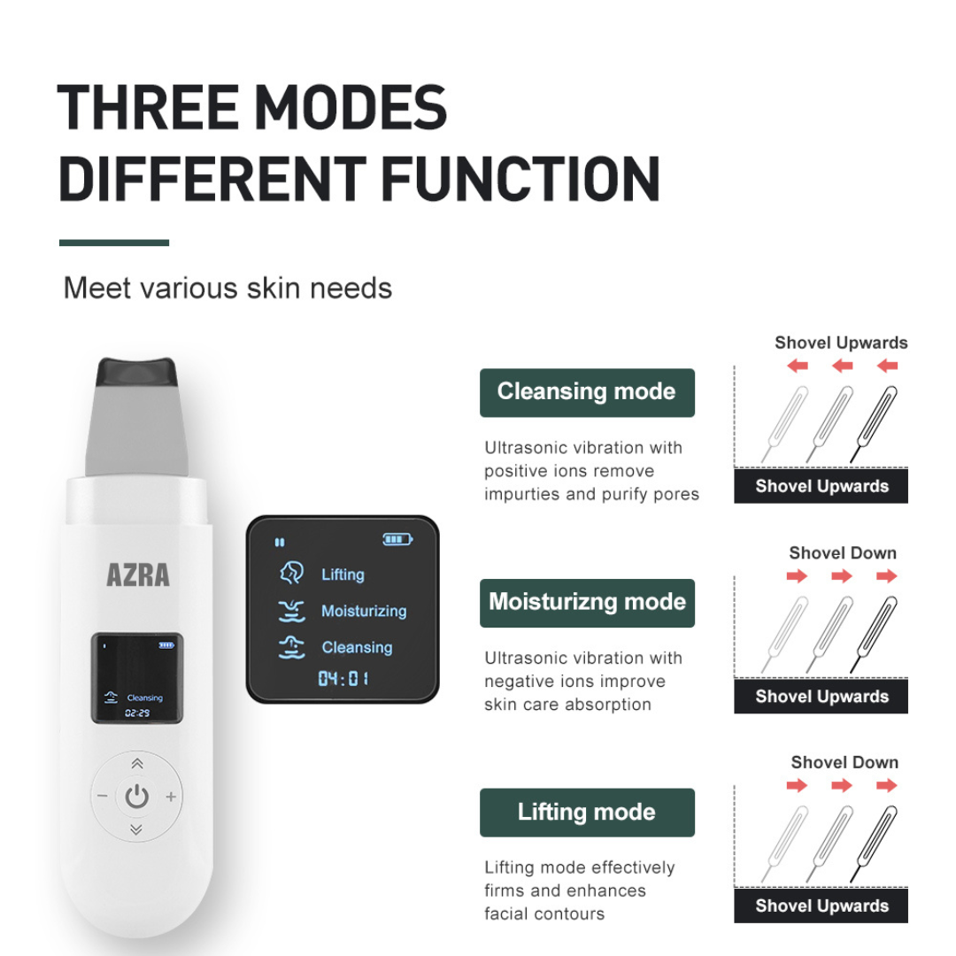 Azra GlowLift Ultrasonic Scrubber