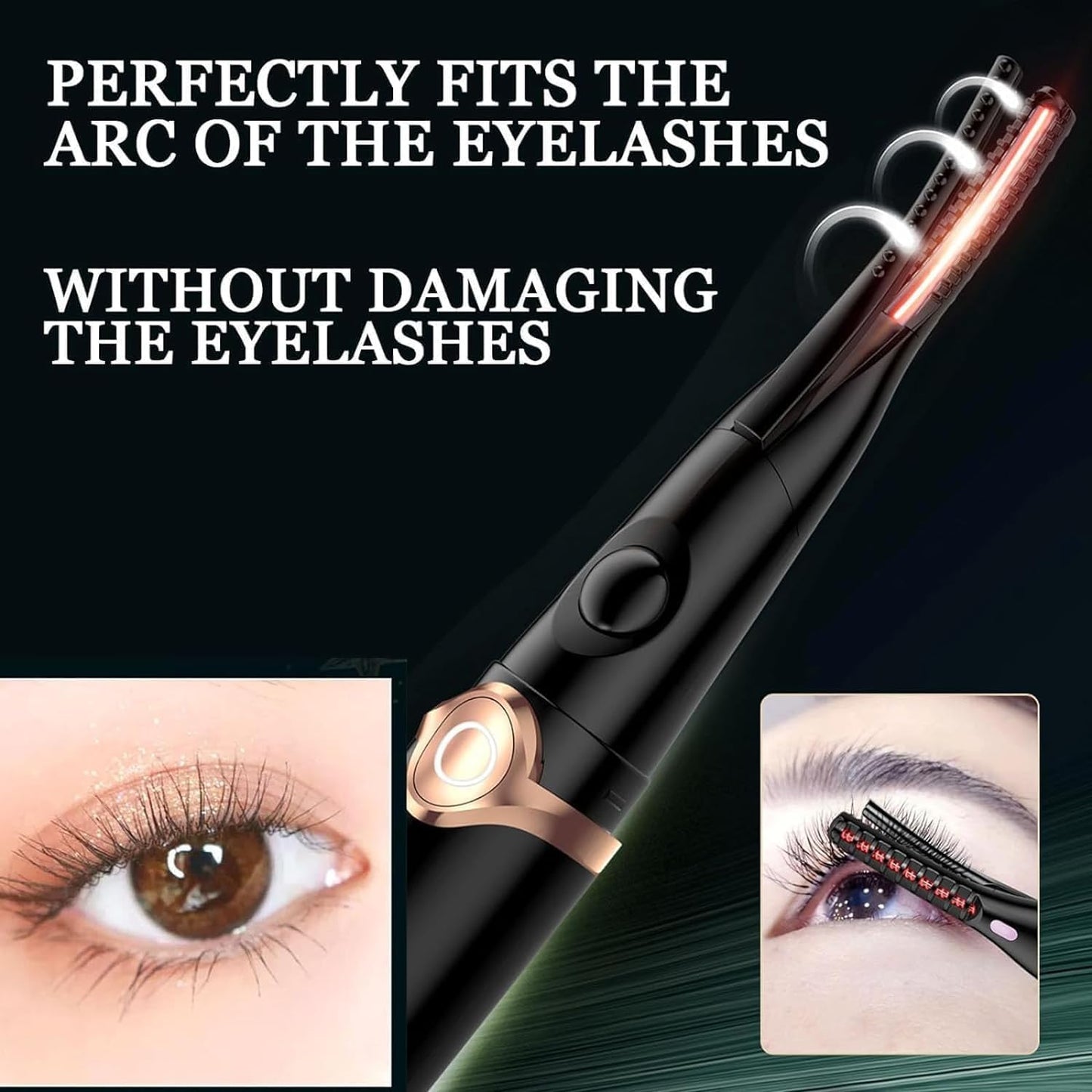 Azra Heated Electric Eyelash Curler – Rechargeable Lash Lifting Tool