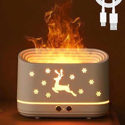 Deer Flame Aroma Diffuser – 3-in-1