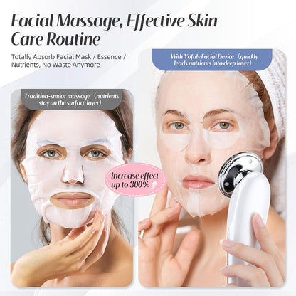 AZRA 5-in-1 EMS Facial Beauty Device with LED, Hot & Cold Therapy