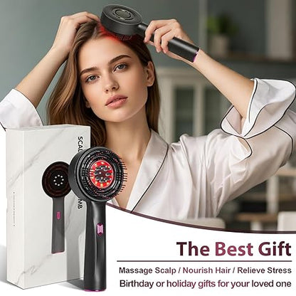 Electric Hair Oil Applicator & Electric Scalp Massager Brush, IPX7 Waterproof Hair Brushes