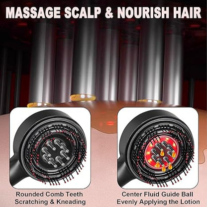 Electric Hair Oil Applicator & Electric Scalp Massager Brush, IPX7 Waterproof Hair Brushes