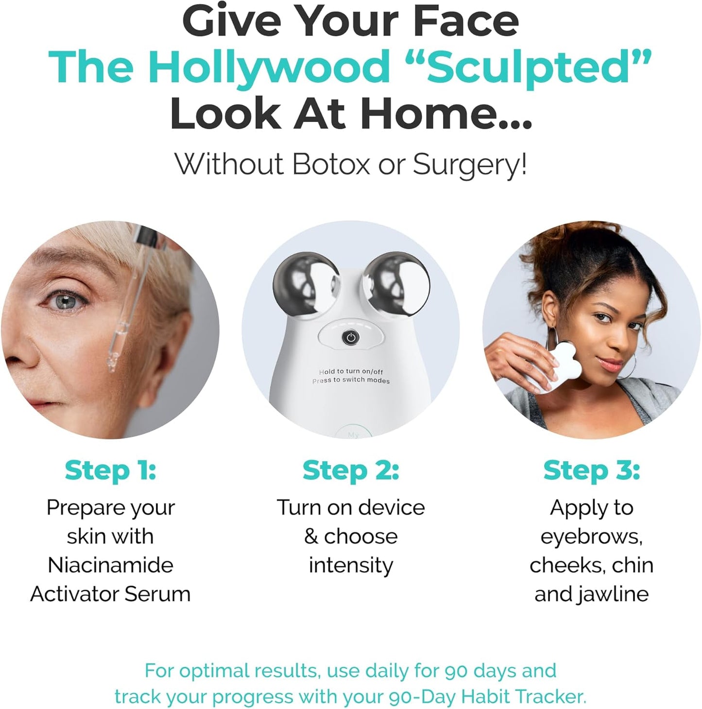 Azra Microcurrent Facial Toning & Sculpting Tool | MY DERMA DREAM