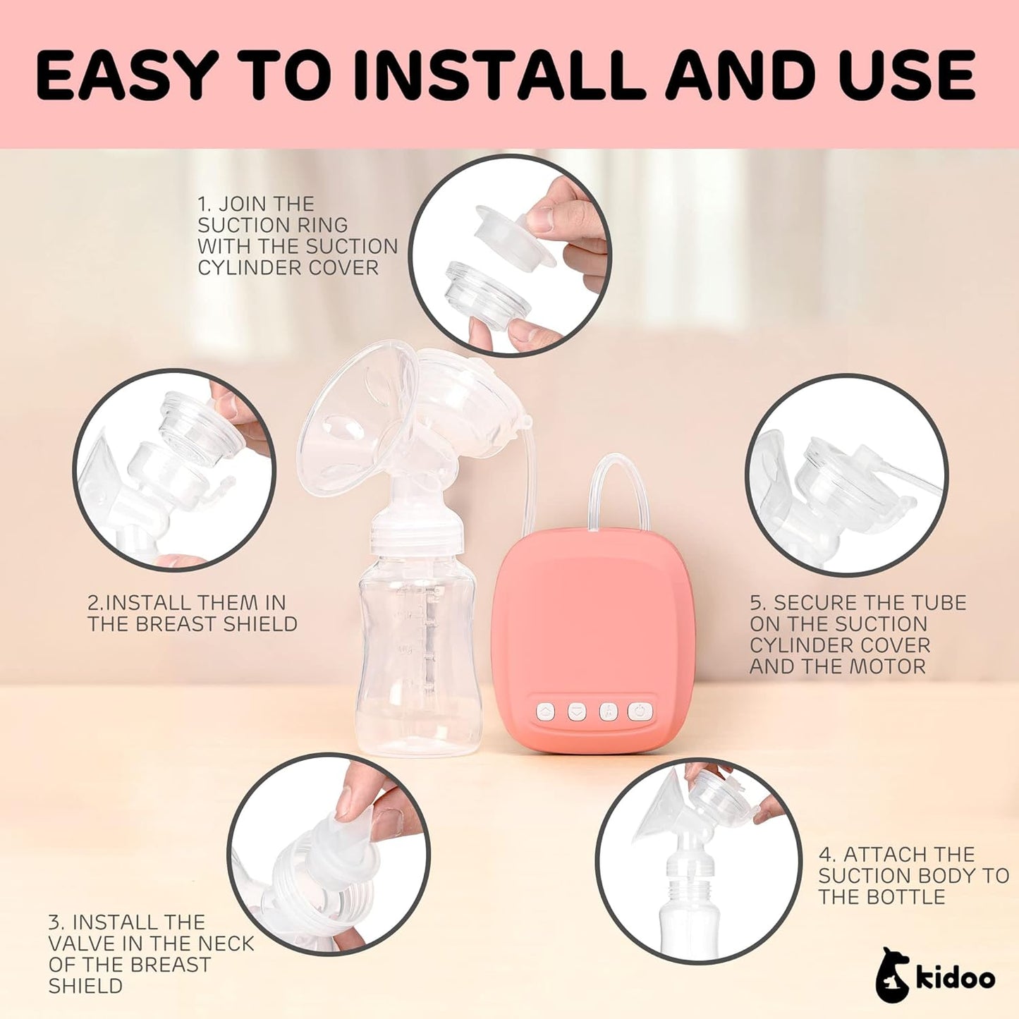 Single Electric Breast Pump - Massage and Expression Modes