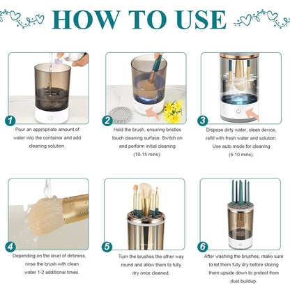 Azra Automatic Makeup Brush  Cleaner