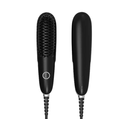 Electric Ceramic Ionic Heating Brush for Straightening Hair and Beard