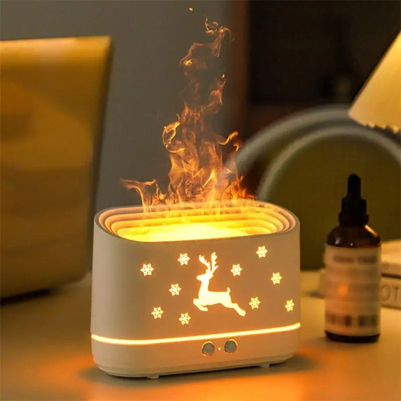 Deer Flame Aroma Diffuser – 3-in-1