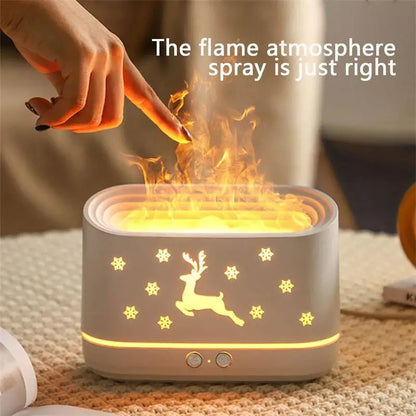 Deer Flame Aroma Diffuser – 3-in-1