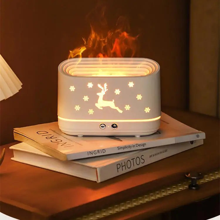 Deer Flame Aroma Diffuser – 3-in-1