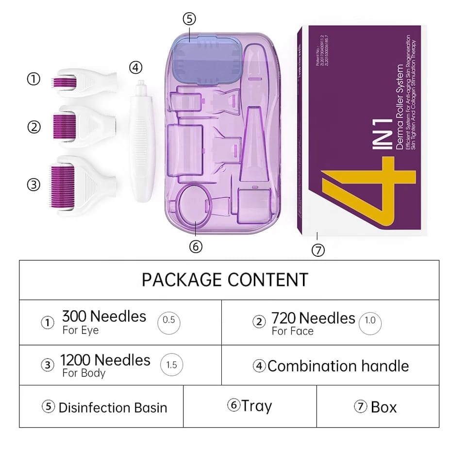 4 in 1 Derma Roller | Azra.pk