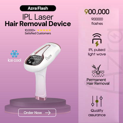 Azra Flash IPL Laser Hair Removal Device With 1 Million Flashes with Auto Features