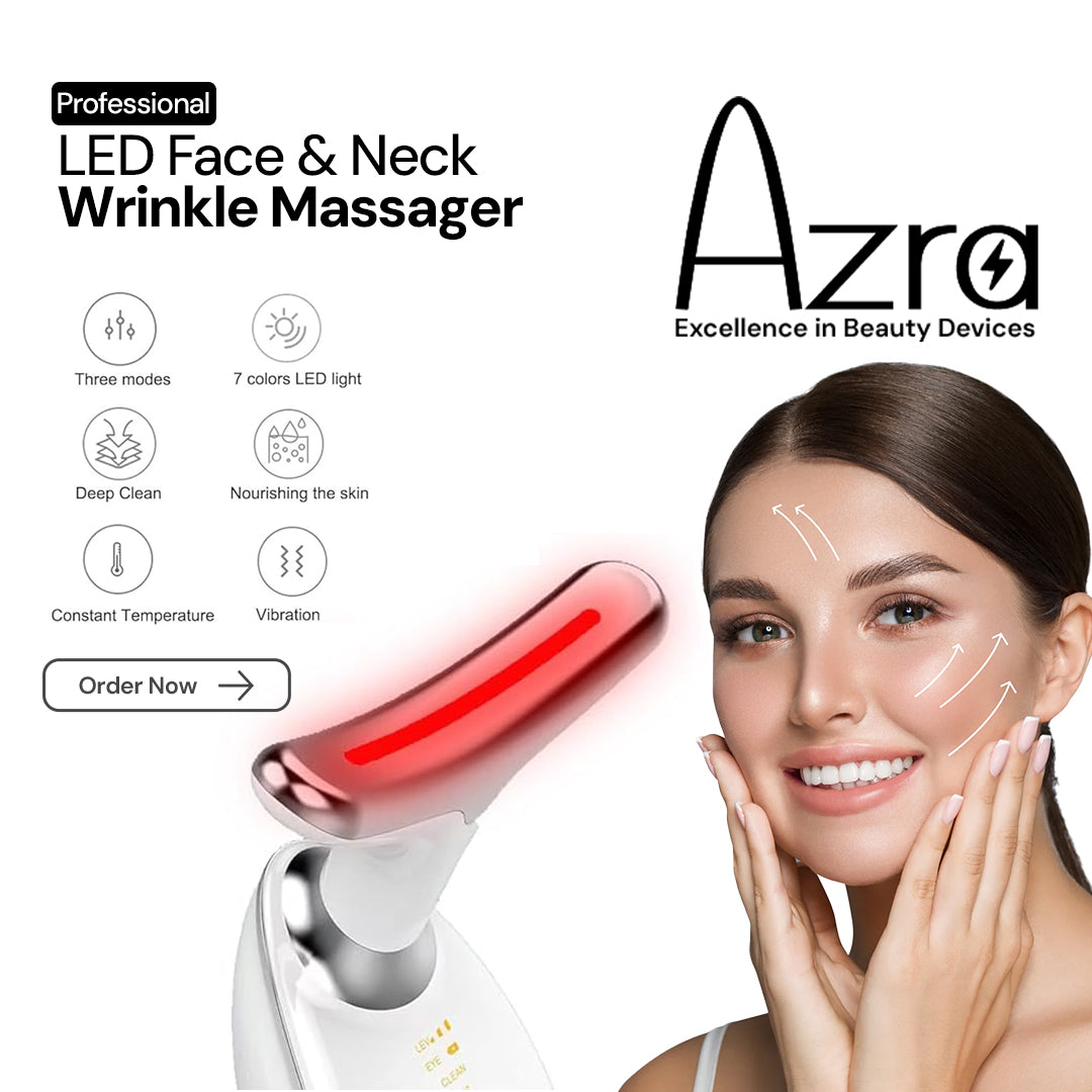 LED Face & Neck Anti-Aging Massager | Azra.pk