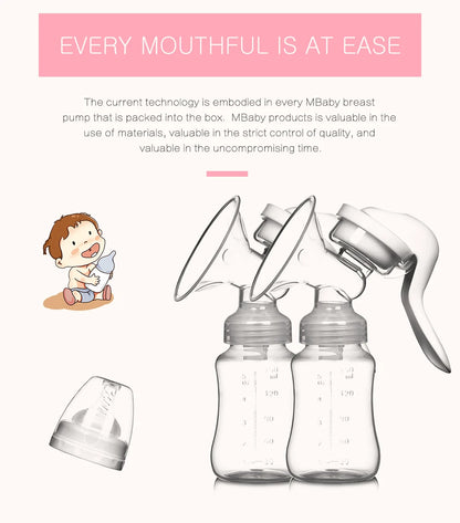 Manual Breast Pump - Safe, Portable, and Eco-Friendly