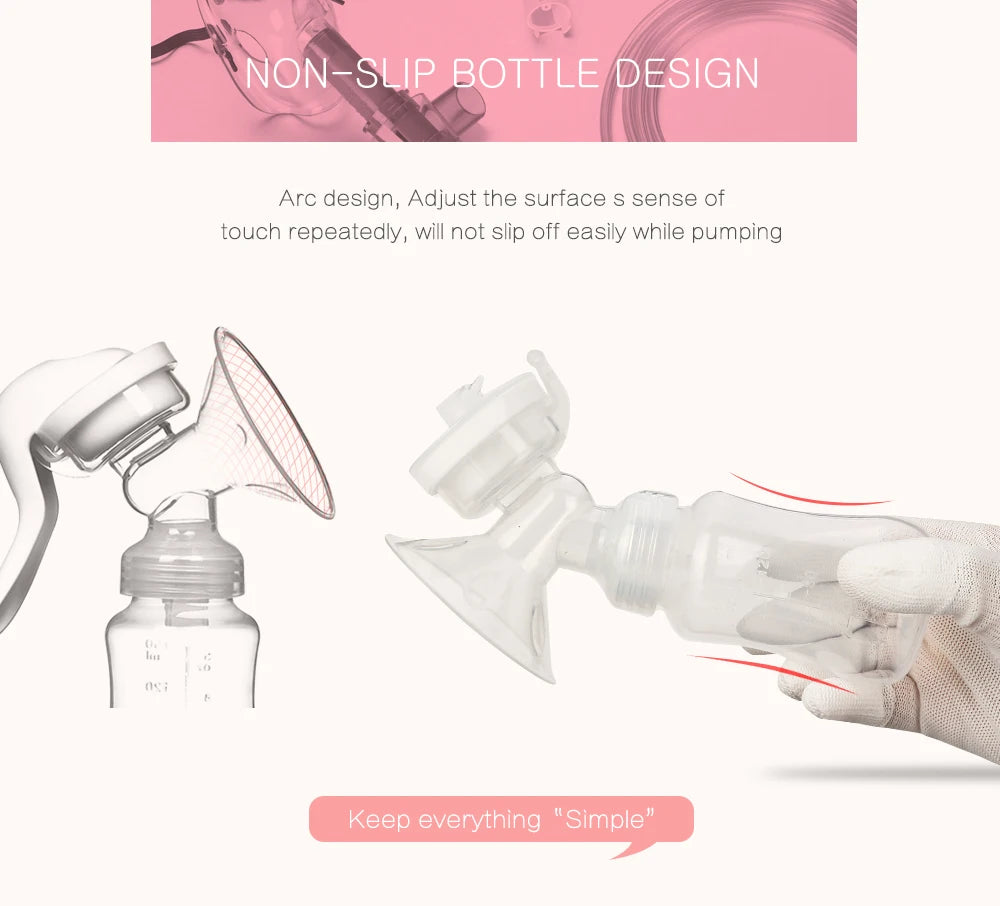 Manual Breast Pump - Safe, Portable, and Eco-Friendly