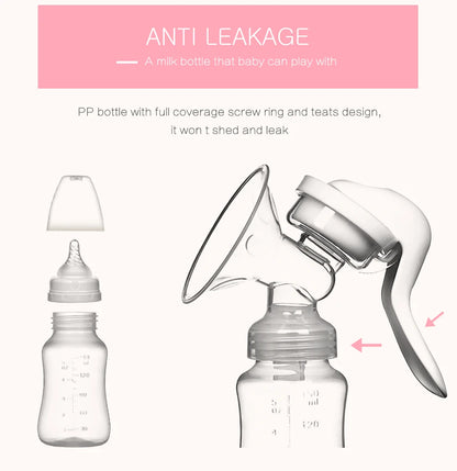 Manual Breast Pump - Safe, Portable, and Eco-Friendly