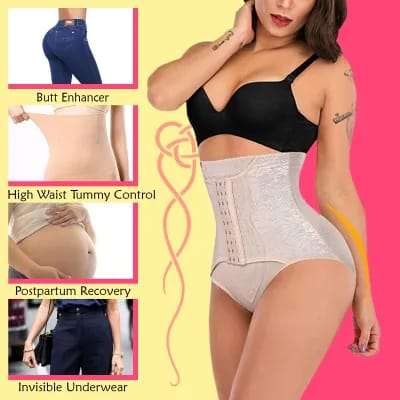 Women Body Shaper Slim Waist Trainer with Hooks