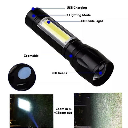 Mini Portable Rechargeable Flashlight