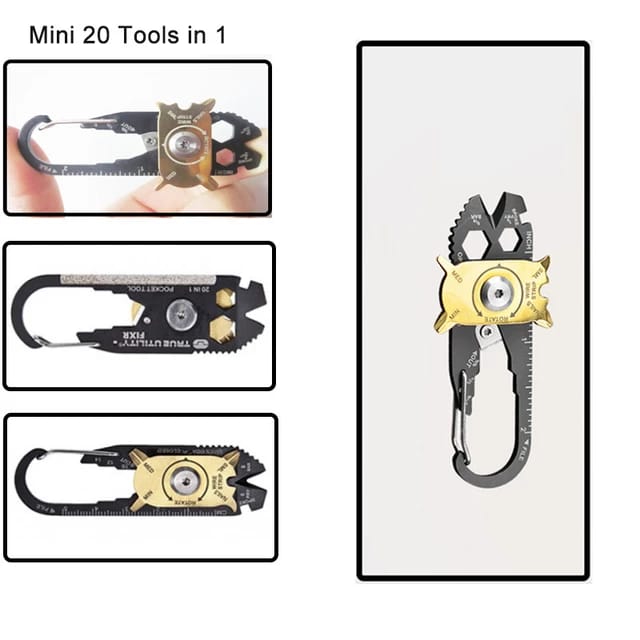 20 in 1 Multi Keychain Tool