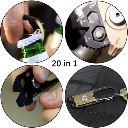 20 in 1 Multi Keychain Tool