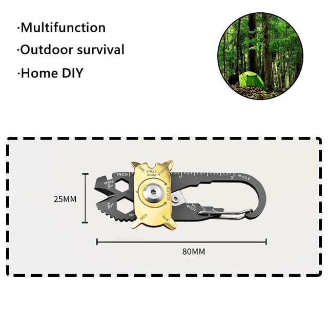 20 in 1 Multi Keychain Tool