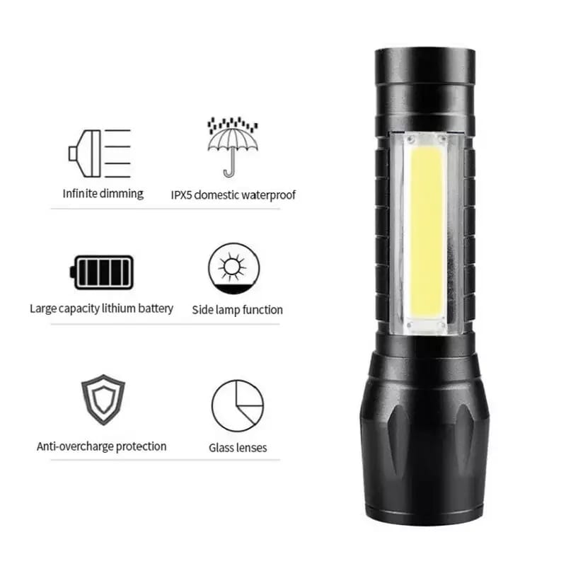 Mini Portable Rechargeable Flashlight