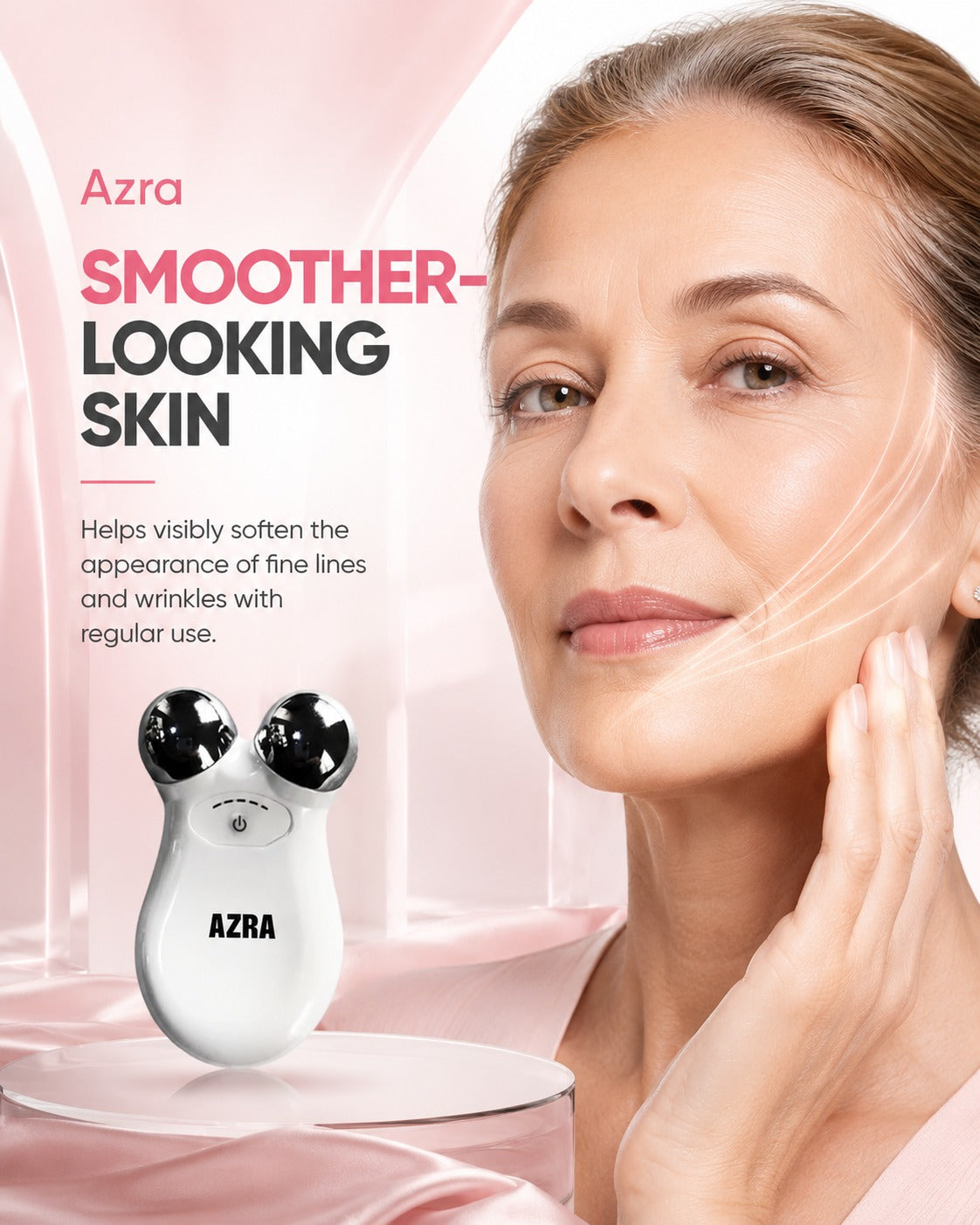 Azra Microcurrent Facial Toning Device With Free Azra Activating Gel