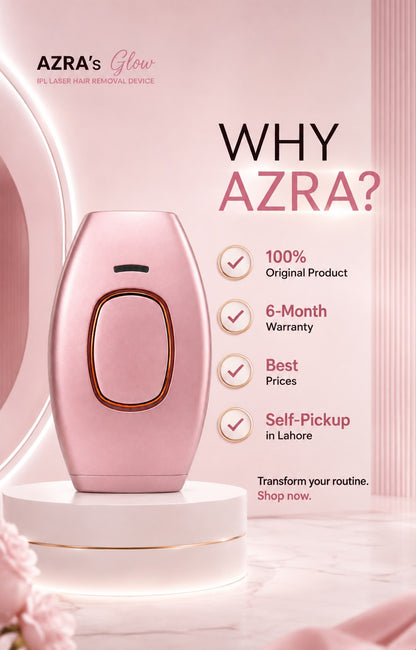 Azra's Glow IPL Laser Hair Removal Device
