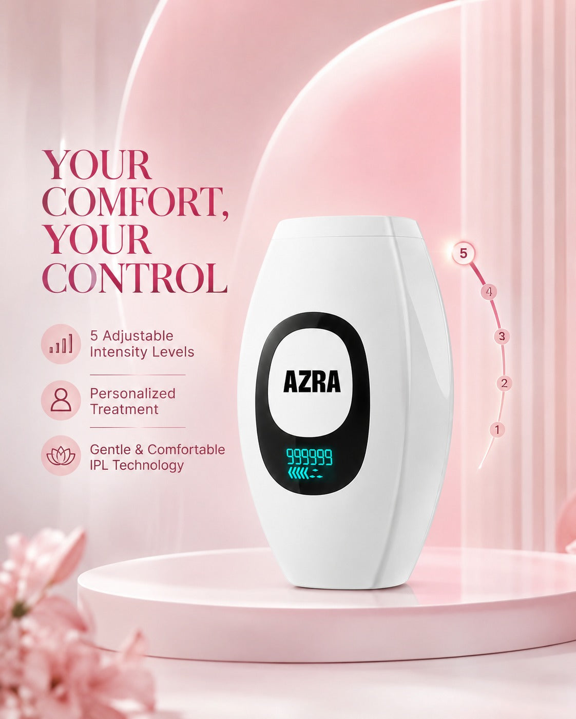 Azra's Glow IPL Laser Hair Removal Device