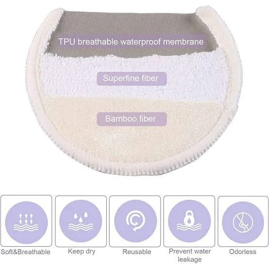 4Pcs Washable Breast Pads