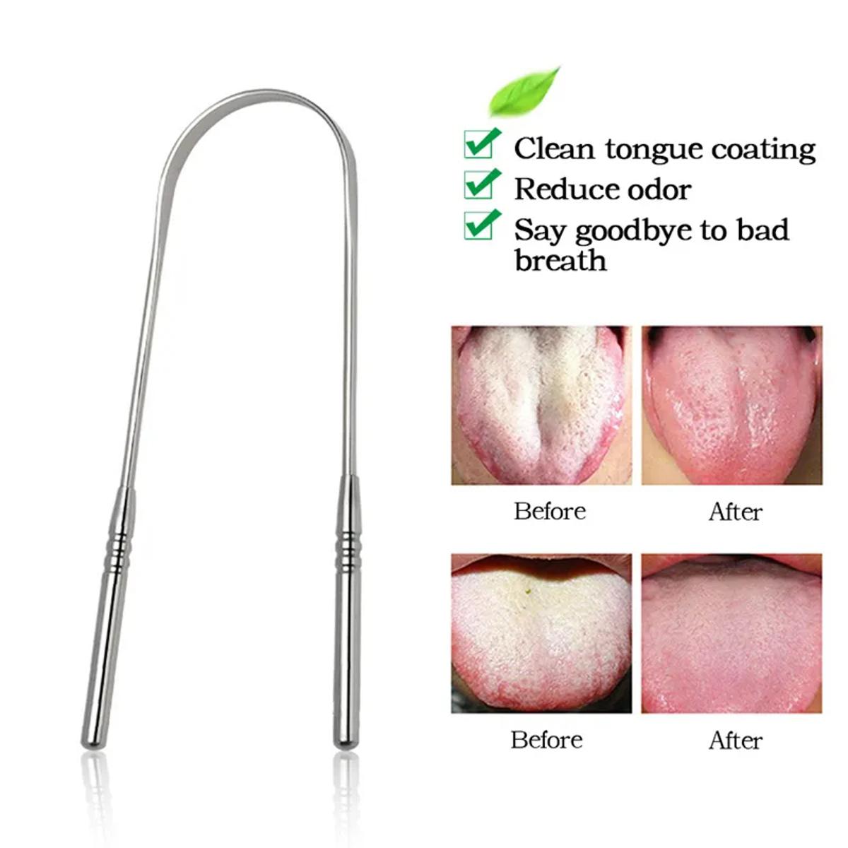 Tongue Scraper Made With High Quality Stainless Steel