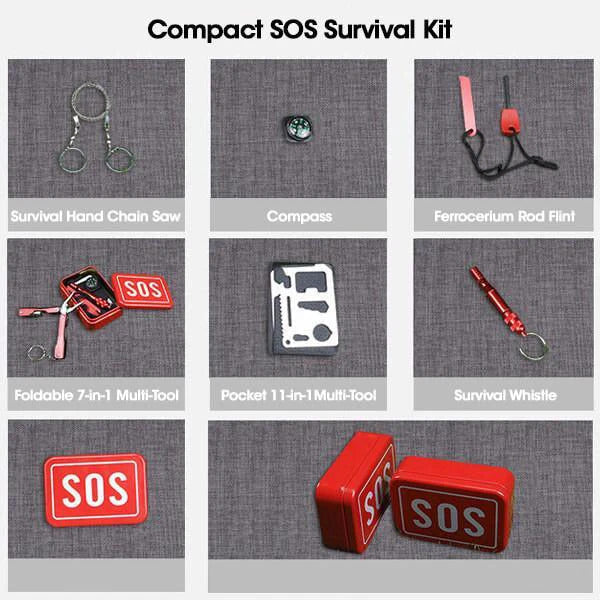 6 IN 1 SOS SURVIVAL KIT