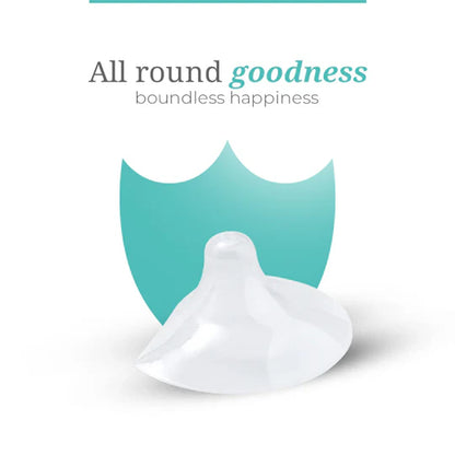 Silicone Breastfeeding Nipple Cover Shields | Protects from Baby Bite, Nipple Wound & Infection Pain