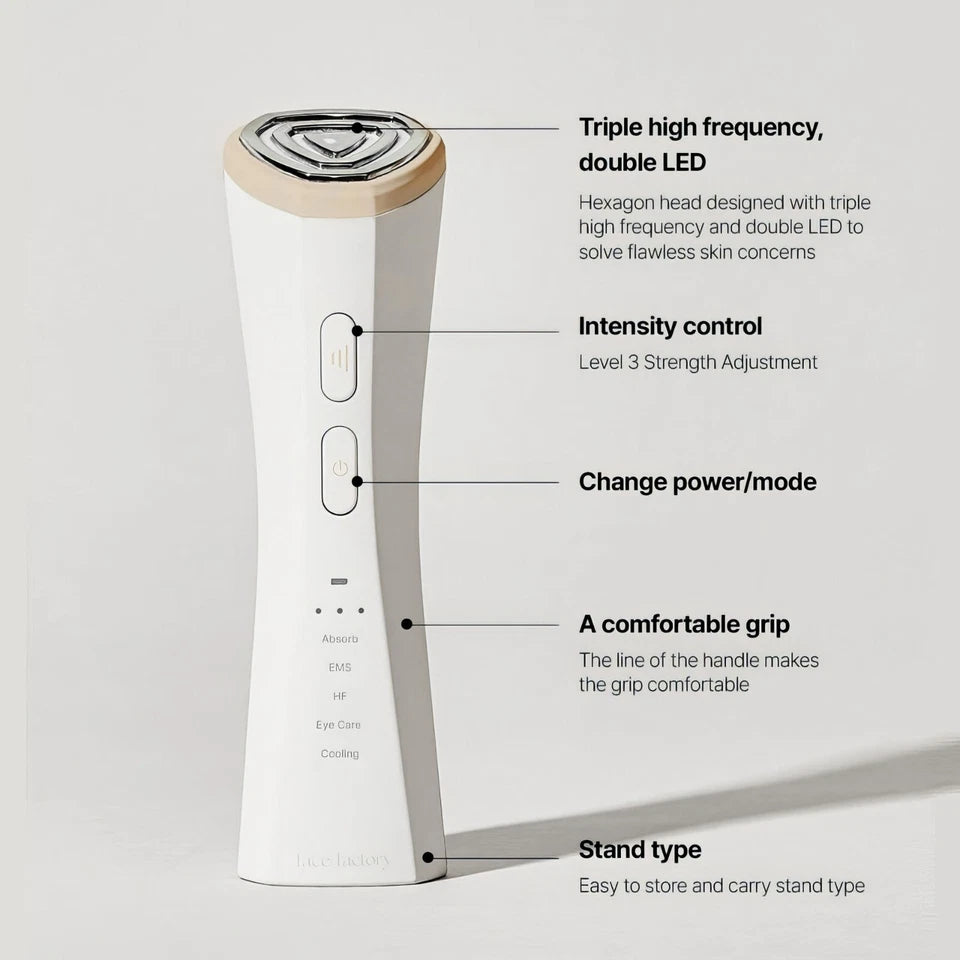 AZRA Linkshot RF Beauty Device with LED Therapy & Micro-Vibration