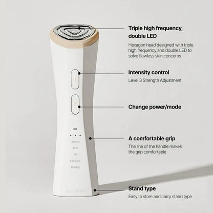 AZRA Linkshot RF Beauty Device with LED Therapy & Micro-Vibration